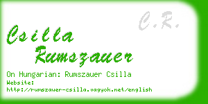 csilla rumszauer business card